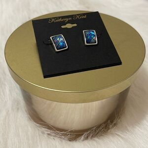 🎉3/$25🎉 Katheryn Kent | Silver Prizm Blue Earrings